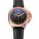 Panerai Radiomir 8 Days Chronograph Black Dial Diamond Bezel Rose Gold Case Black Leather Strap 1453798