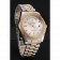 Swiss Rolex Day-Date White Dial Gold Diamond Case Two Tone Stainless Steel Bracelet 1453972