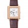 Piaget Emperador Limited Edition White Dial Engraved Rose Gold Case Brown Leather Bracelet  1454140