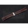 Breitling Brown Leather White Stitching Bracelet  622604