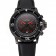 Blancpain Fifty Fathoms Speed Command Carbon Fiber Dial With Red Markings Black PVD Case Black Leather Strap 1453775