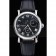 Patek Philippe Geneve Complications Black Dial Stainless Steel Bezel Black Leather Band   622141