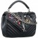 Saint Laurent College Monogram Matelasse Embellished Black Leather Bag 18927388