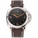 Swiss Panerai Luminor Black Dial Stainless Steel Case Brown Leather Strap 1453854