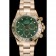 Rolex Cosmograph Daytona Green Dial Gold Case And Bracelet  1454244