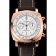 Swiss Panerai Radiomir 1940 Chronograph White Dial Rose Gold Case Brown Leather Strap
