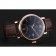 Swiss IWC Portofino Gold Case Black Dial Brown Leather Bracelet  622669