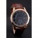 Vacheron Constantin Traditionnelle Black Ship Dial Rose Gold Case Brown Leather Strap