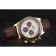 Rolex Cosmograph Daytona Gold Case Black Subdials Brown Leather Bracelet   622634