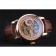 Patek Philippe Dual Time Moonphase Tourbillon Gold Skeletonised Dial Rose Gold Case Brown Leather Strap