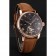 Patek Philippe Grand Complications Day Date Tourbillon Black Dial Rose Gold Case Brown Suede Leather Strap 1453814