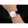 Swiss Rolex Cellini White Dial Stainless Steel Case Black Leather Strap