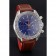 Omega Speedmaster Blue Dial Stainless Steel Case Brown Leather Strap  622807