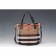 Burberry Large Canvas Check Tote Bag Black 607813