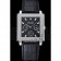 Piaget Emperador Limited Edition Black Dial Engraved Silver Case Black Leather Bracelet  1454136