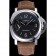 Panerai Luminor Marina Stainless Steel Bezel Khaki Leather Bracelet  622311