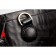 Prada Saffiano Crocodile Leather Black And Red Small Bag