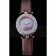 Bvlgari B.ZERO1 Pearl Dial Diamond Numerals Purple Leather Bracelet