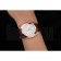 Hermes Dressage White Dial Rose Gold Case Brown Leather Strap