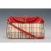Burberry House Check And Red Leather Shoulder Bag 18926903