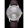 Patek Philippe Geneve Two Dial Gray Dial Stainless Steel Bezel Brown Leather Band  622147