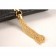 Saint Laurent Medium Tassel Crocodile Leather Clutch Bag Black