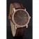 Cartier Ronde Solo Brown Dial Diamond Bezel Rose Gold Case Brown Leather Strap