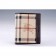Burberry Haymarket Check Folding 6 Cards Wallet Black