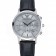 Emporio Armani Classic Chronograph Silver Dial Black Leather Bracelet  622339