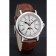Patek Philippe Perpetual Calendar Retrograde Date White Dial Silver Case Brown Leather Bracelet 1454149