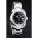 Rolex Datejust Polished Silver Bezel Black Dial 7467