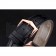 Swiss Patek Philippe Calatrava Black Dial Rose Gold Case Black Leather Strap