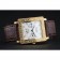 Piaget Emperador Limited Edition White Dial Engraved Gold Case Brown Leather Bracelet  1454139