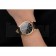 Swiss Rolex Cellini Black Dial Roman Numerals Gold Case Black Leather Strap