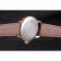 Patek Philipe Calatrava Roze Gold Ribbed Bezel Brown Leather Bracelet 801434