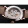 Patek Philippe Grand Complications White Skeleton Dial Rose Gold Case Brown Leather Strap 1453808