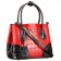 Prada Saffiano Crocodile Leather Black And Red Small Bag