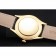 Swiss Rolex Cellini Black Dial Roman Numerals Gold Case Black Leather Strap