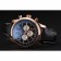 Breitling Transocean Black Dial Black Leather Strap Rose Gold Bezel 98204