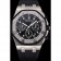 Swiss Audemars Piguet Royal Oak Chronometer Black Dial Diamond Bezel Stainless Steel Case Black Rubber Strap  622867