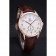 Tag Heuer Carerra Calibre 6 White Dial Red Numbers Brown Leather Band  622161