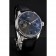 Swiss IWC Portuguese Black Dial Black Subdials Silver Case Black Leather Bracelet 1453906