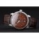 Patek Philippe Swiss Calatrava Ribbed Bezel Brown Dial Brown Leather Strap 7658