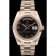 Rolex Swiss DayDate Gold Stainless Steel Ribbed Bezel Black Dial 41998