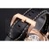 Swiss Panerai Radiomir 1940 Chronograph Black Dial Rose Gold Case Black Leather Strap