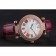 Franck Muller Double Mistery Ronde White Dial Rose Gold Case Plum Leather Strap
