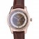 Omega Swiss DeVille Rose Gold Bezel Brown Leather Strap 7616