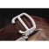 Swiss Cartier Tank MC White Dial Stainless Steel Case Brown Leather Strap