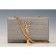 Saint Laurent Medium Tassel Crocodile Leather Clutch Bag Grey