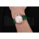 Panerai Radiomir White Dial Diamond Bezel Rose Gold Case Green Leather Strap 1453803
